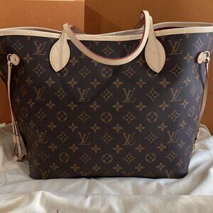 Authentic NEW LOUIS VUITTON Monogram Neverfull MM M41177 cerise red cherry bag